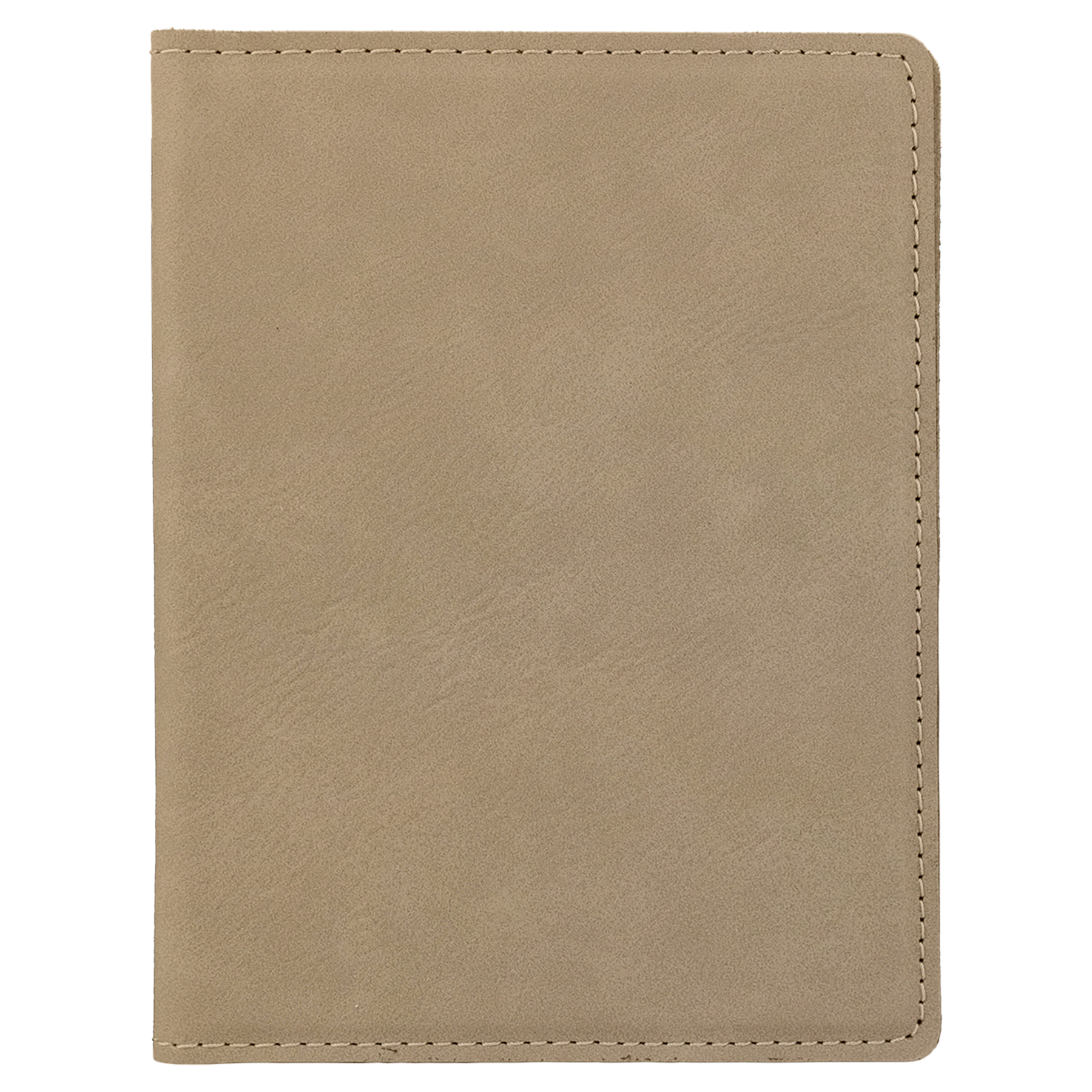 Light Brown Leatherette Passport Holder blank-preview