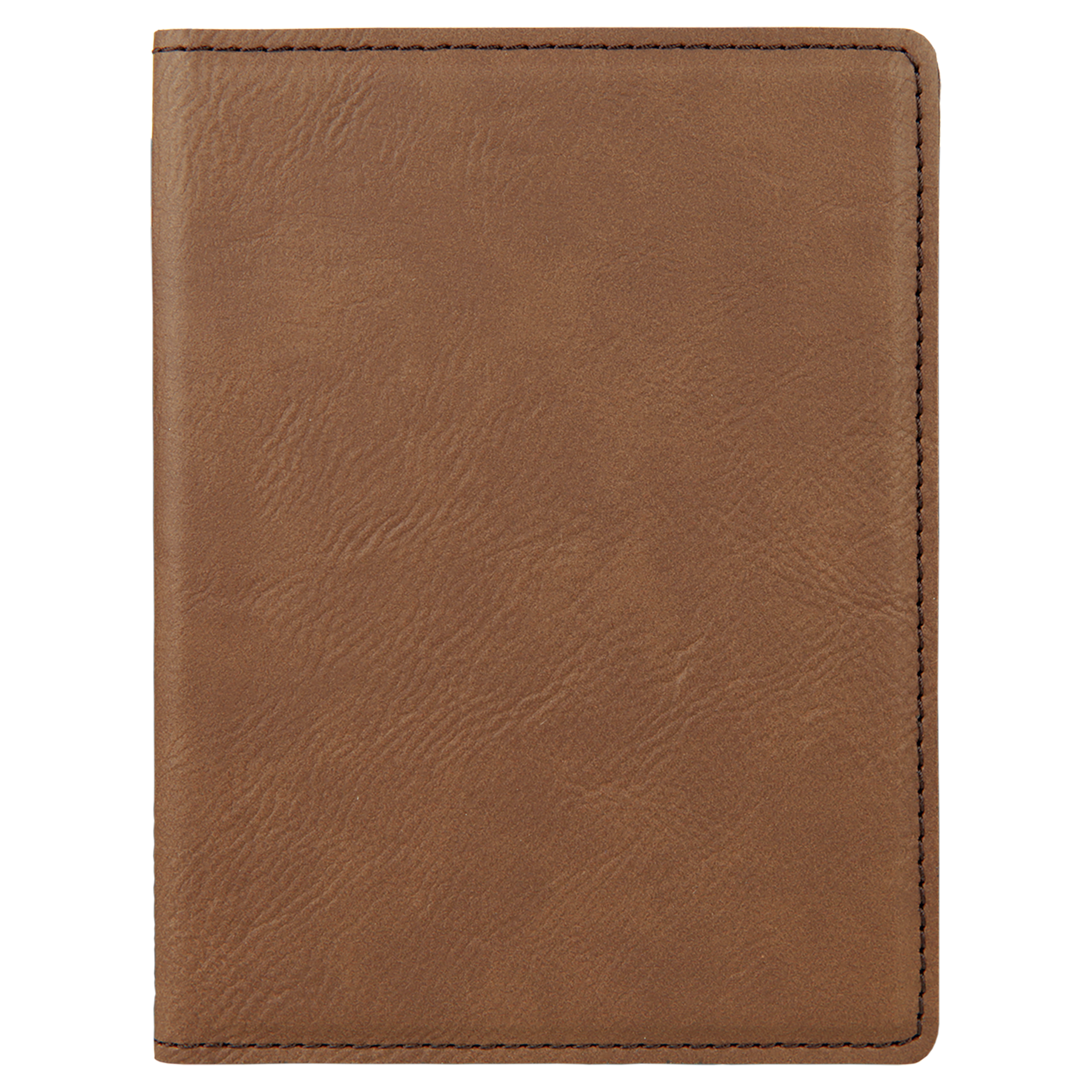 Dark Brown Leatherette Passport Holder blank-preview