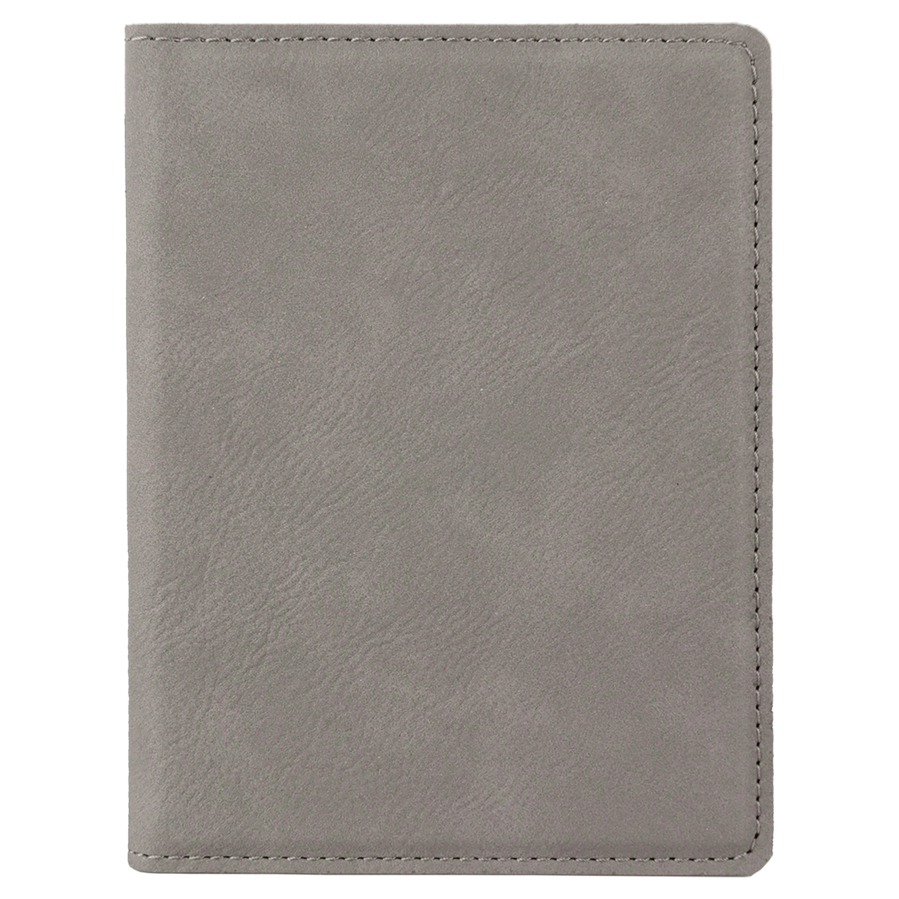 Gray Leatherette Passport Holder blank-preview