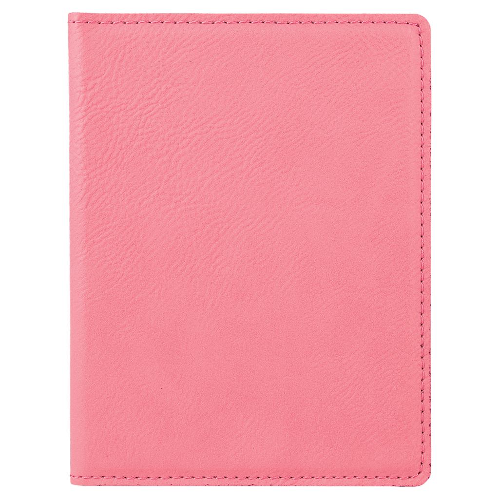 Pink Leatherette Passport Holder blank-preview