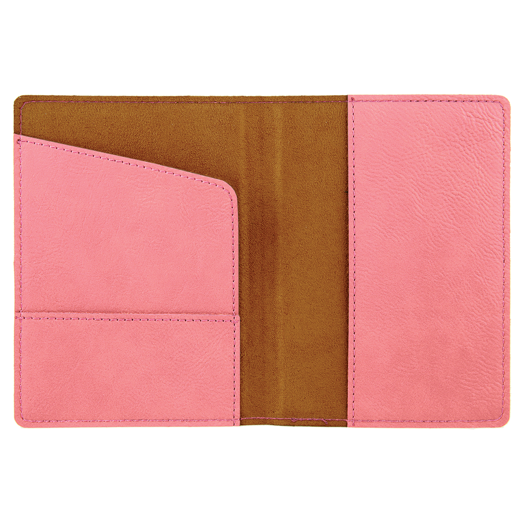 Pink Leatherette Passport Holder