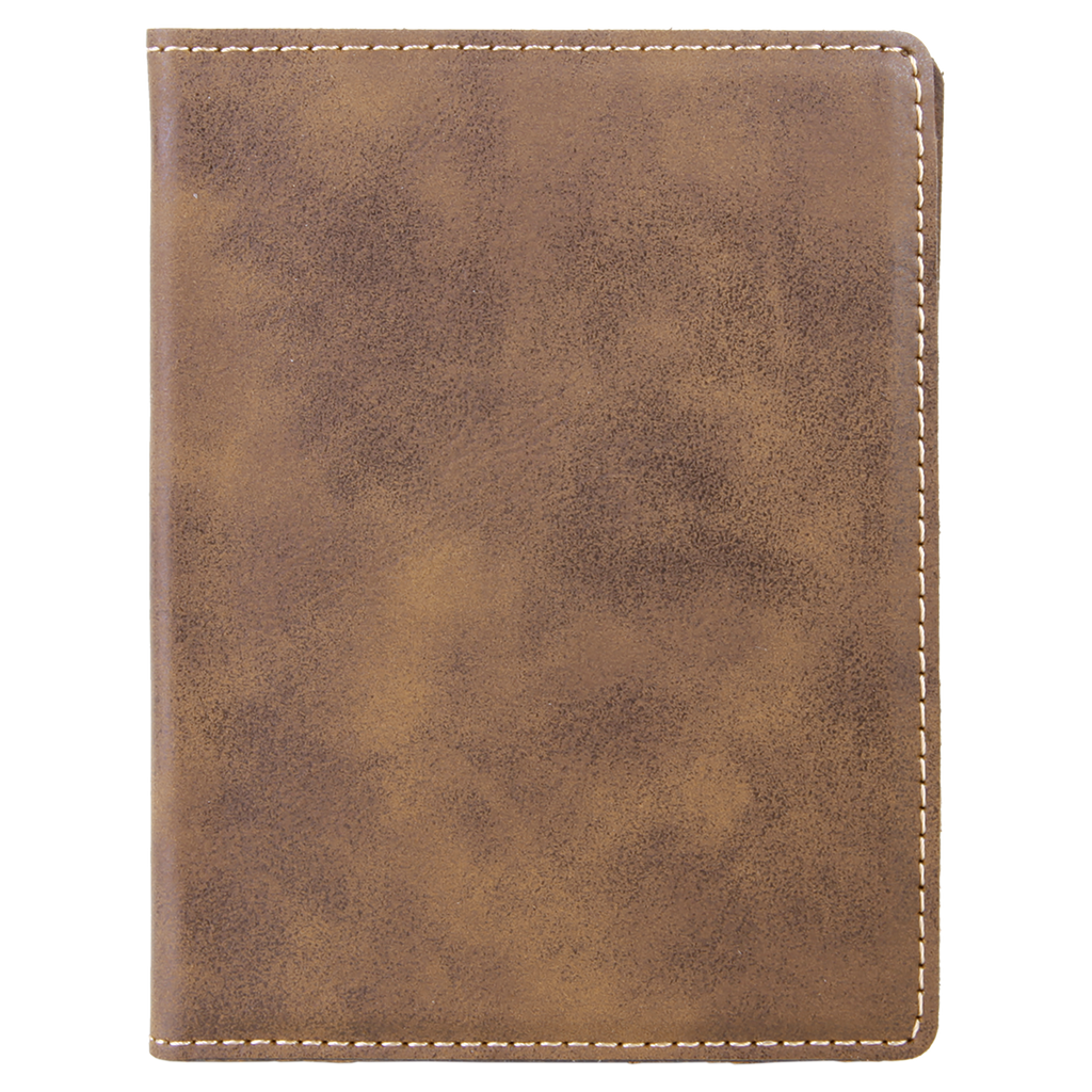 Rustic/Gold Leatherette Passport Holder blank-preview
