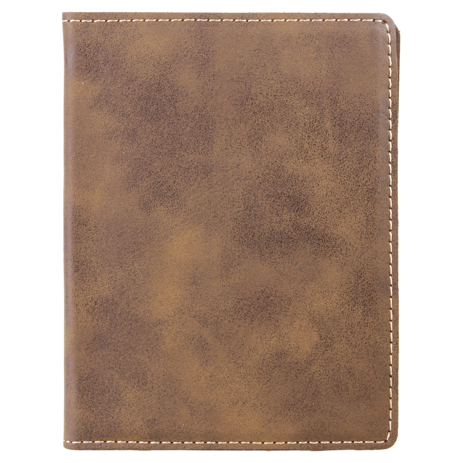 Rustic/Gold Leatherette Passport Holder blank-preview
