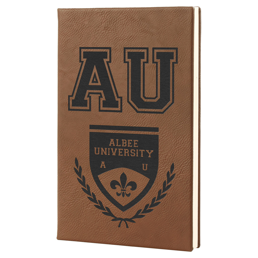 Dark Brown Leatherette Journal