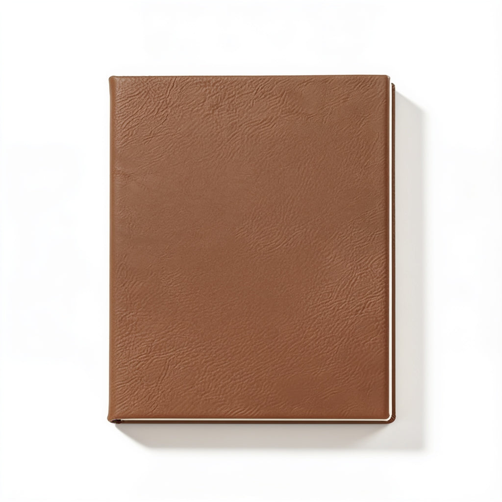 Dark Brown Leatherette Journal blank-preview-flat