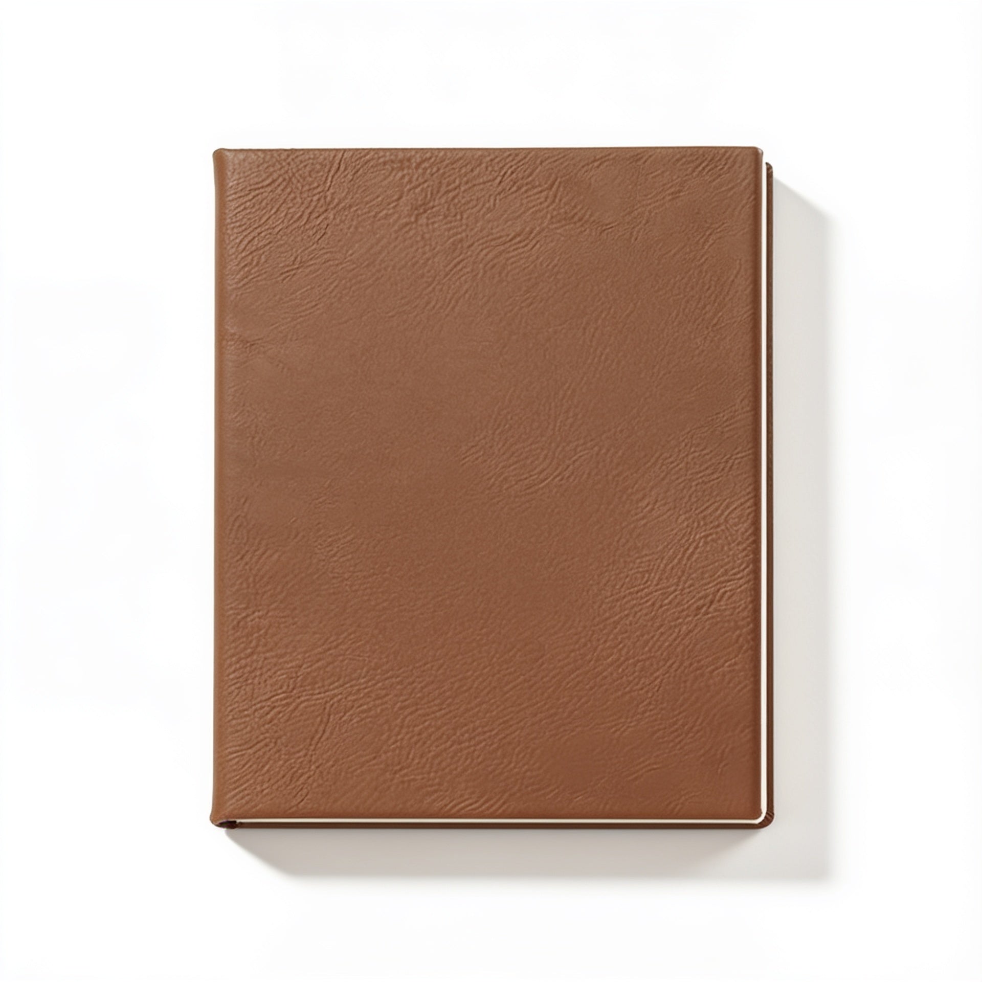 Dark Brown Leatherette Journal blank-preview-flat