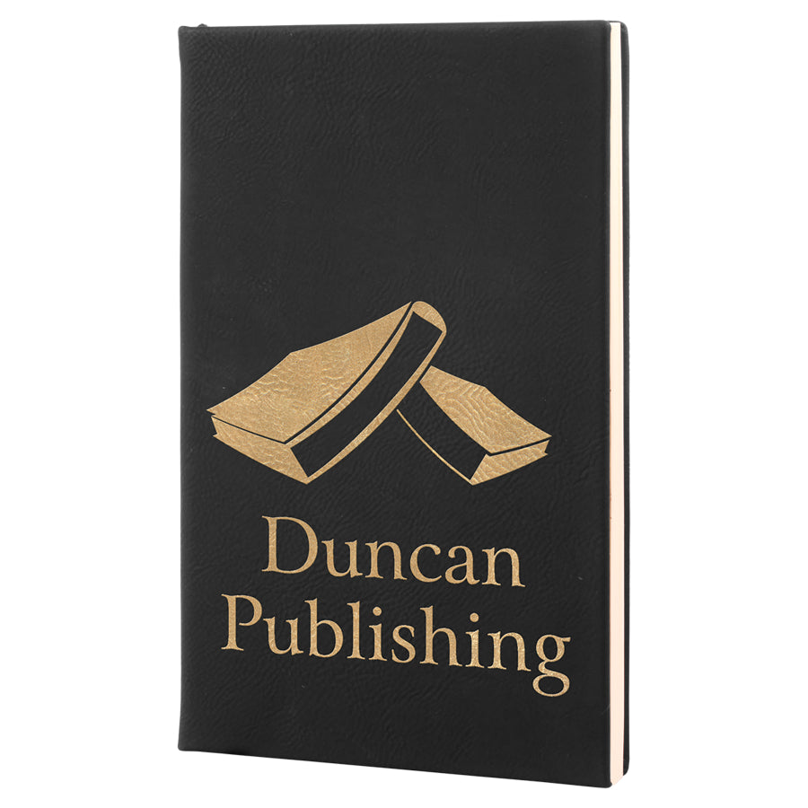 Black/Gold Leatherette Journal