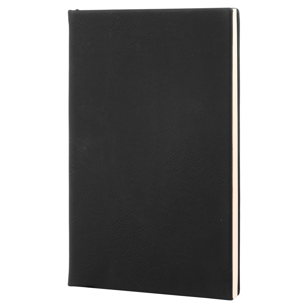 Black/Gold Leatherette Journal blank-preview