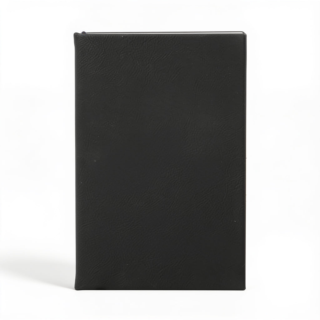 Black/Gold Leatherette Journal blank-preview-flat