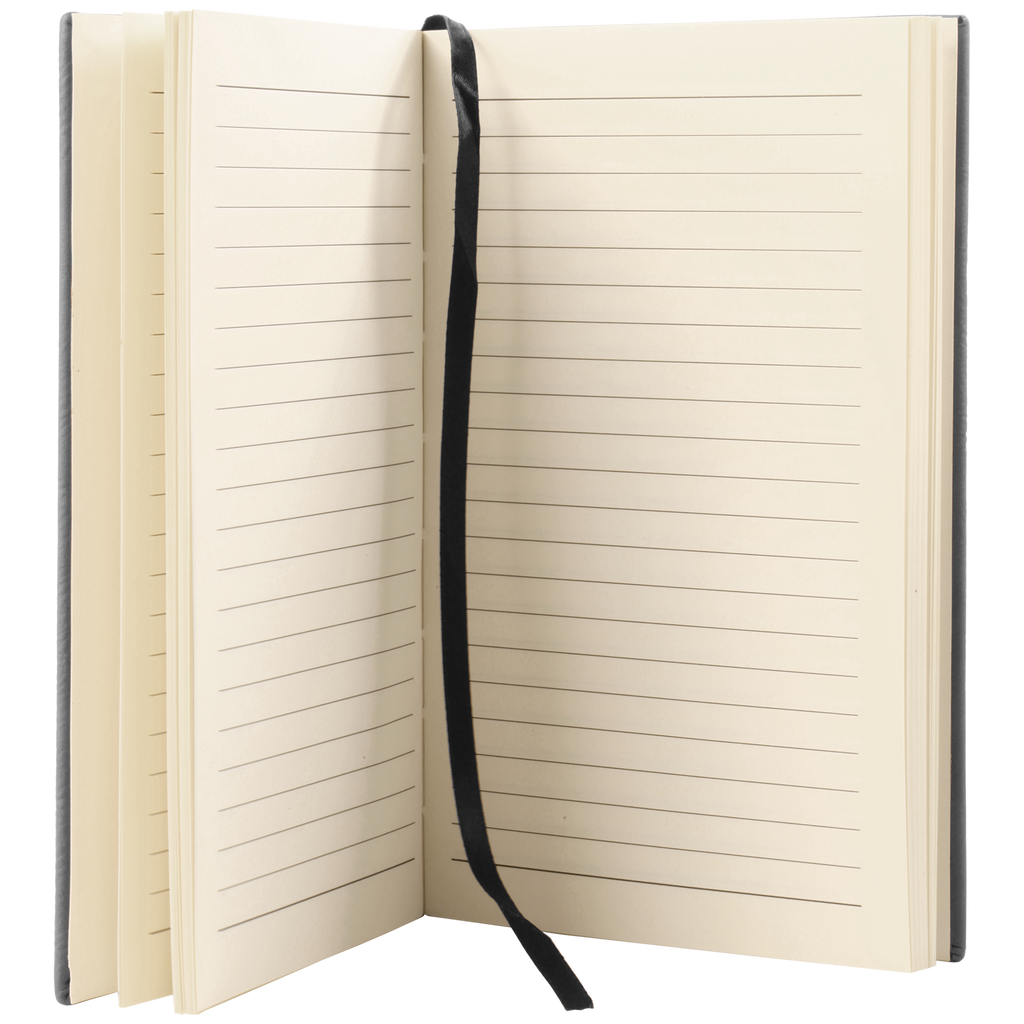 Black/Silver Leatherette Journal