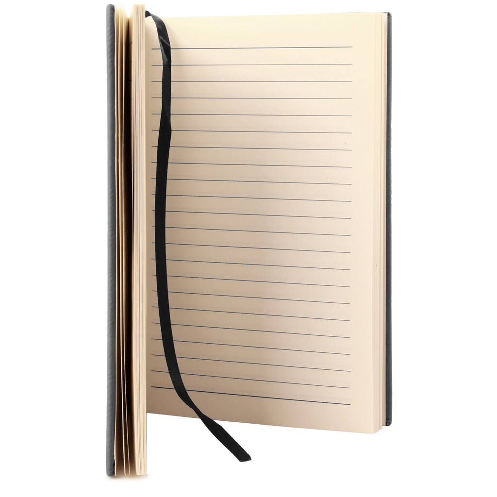 Black/Silver Leatherette Journal