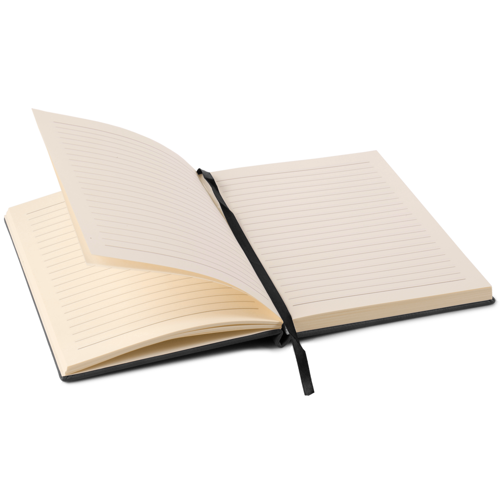 Black/Silver Leatherette Journal