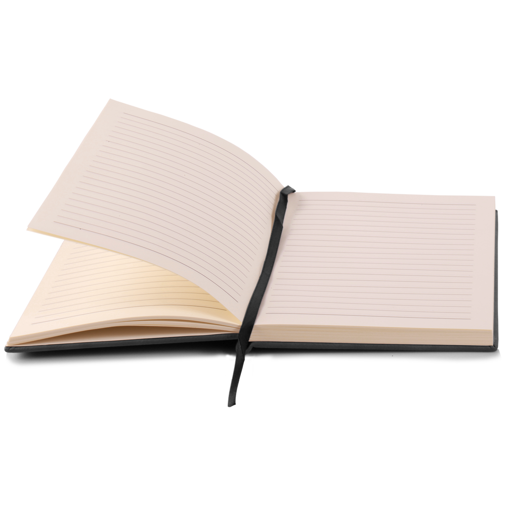 Black/Silver Leatherette Journal