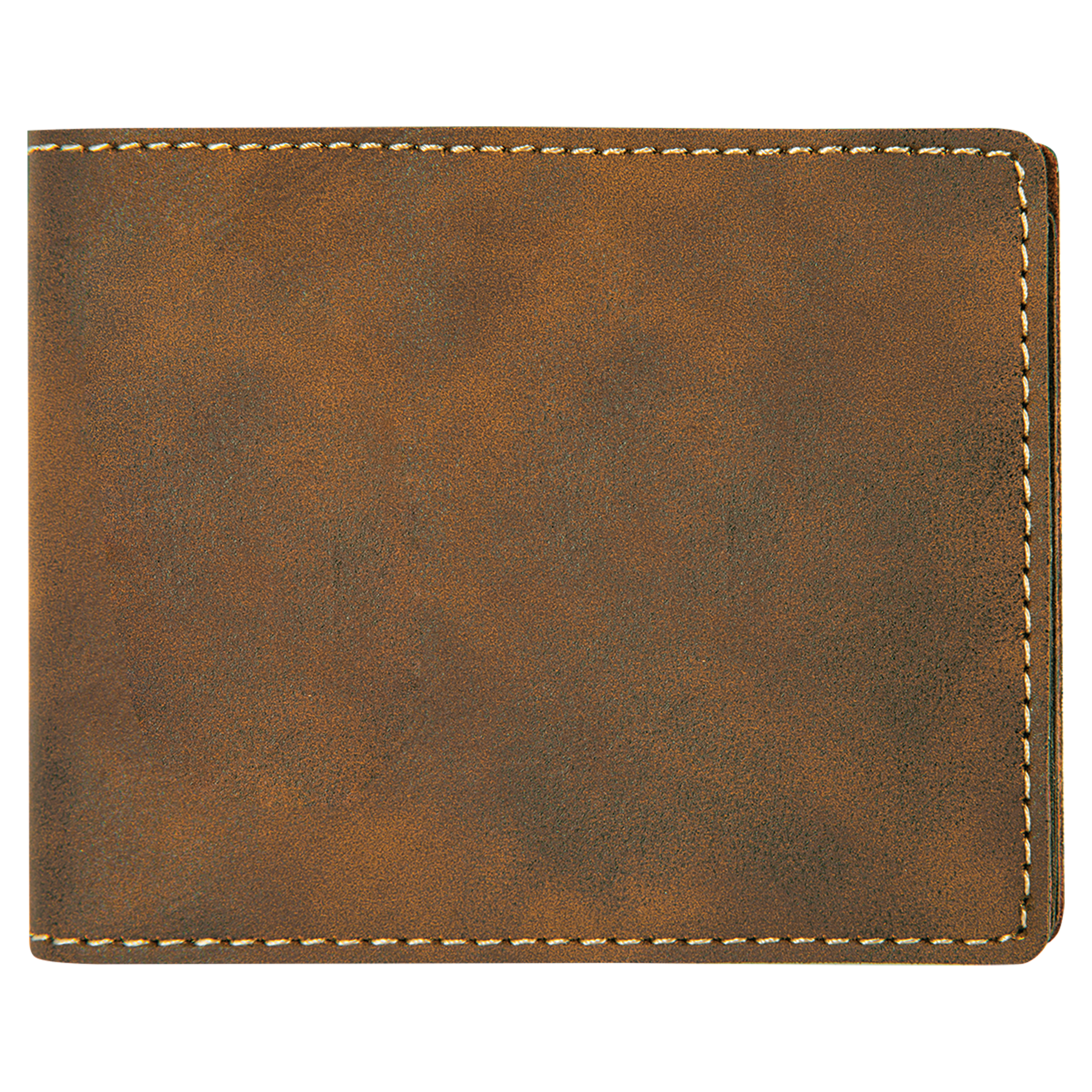 Rustic/Gold Leatherette Bifold Wallet blank-preview