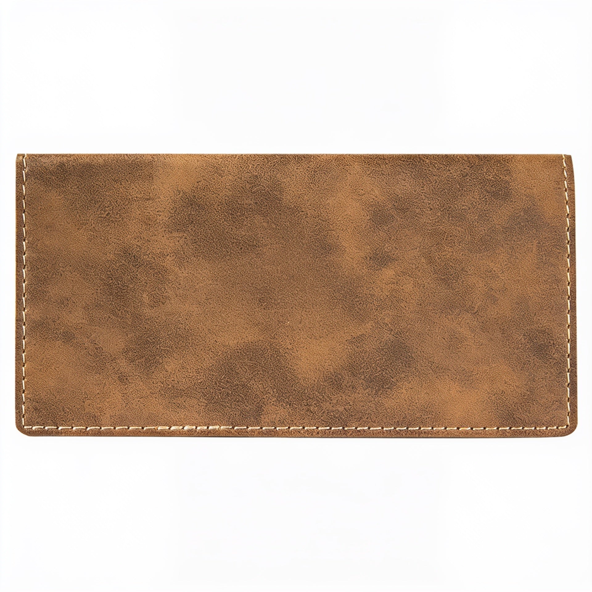 Rustic/Gold Leatherette Checkbook Cover blank-preview