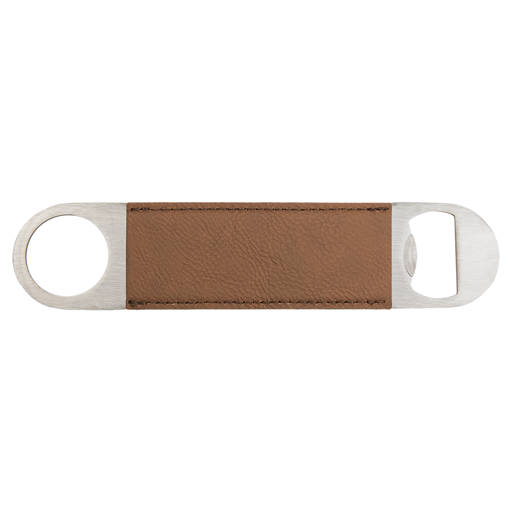 Dark Brown Leatherette Bottle Opener blank-preview