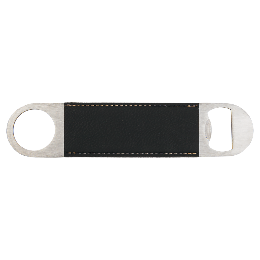 Black/Gold Leatherette Bottle Opener blank-preview