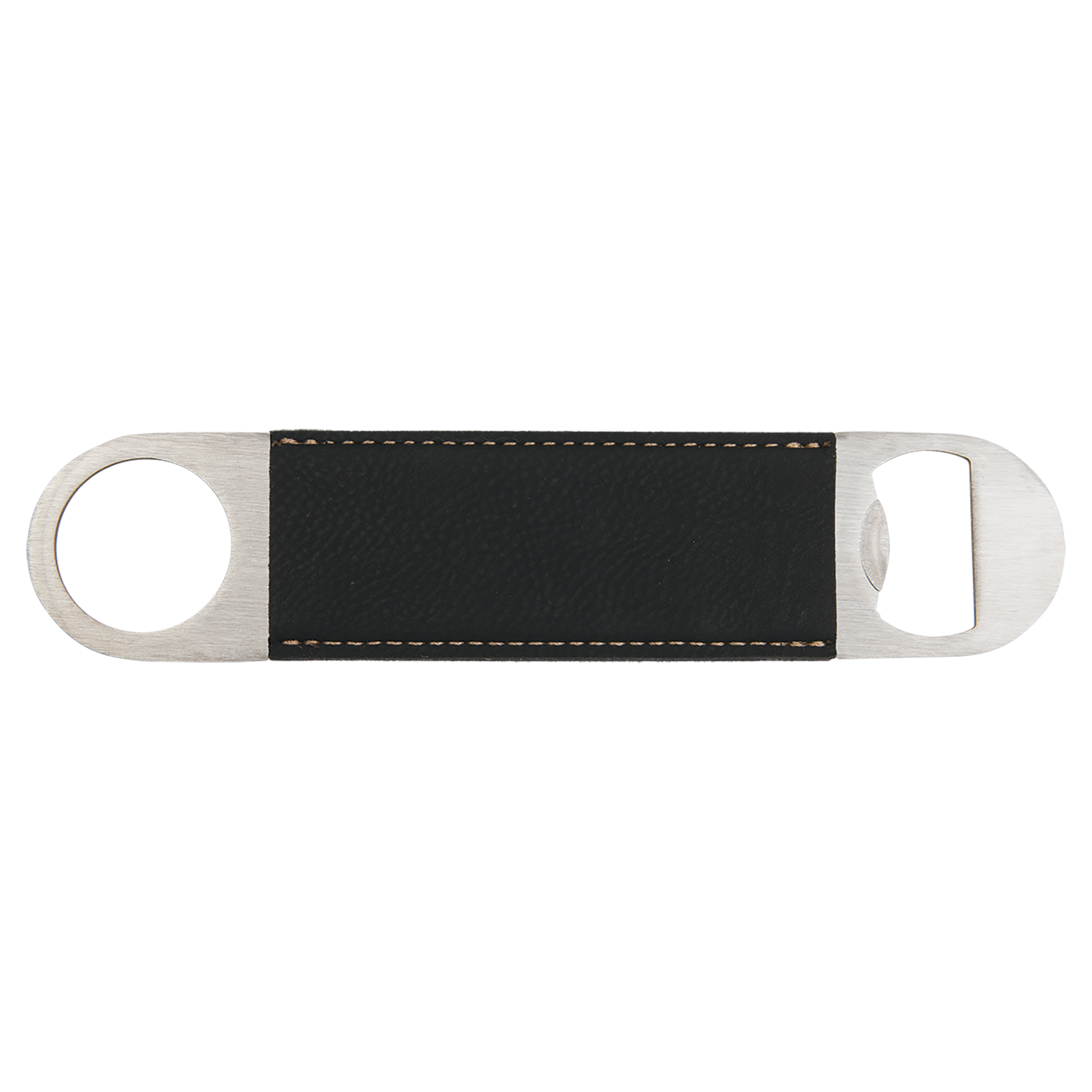 Black/Gold Leatherette Bottle Opener blank-preview
