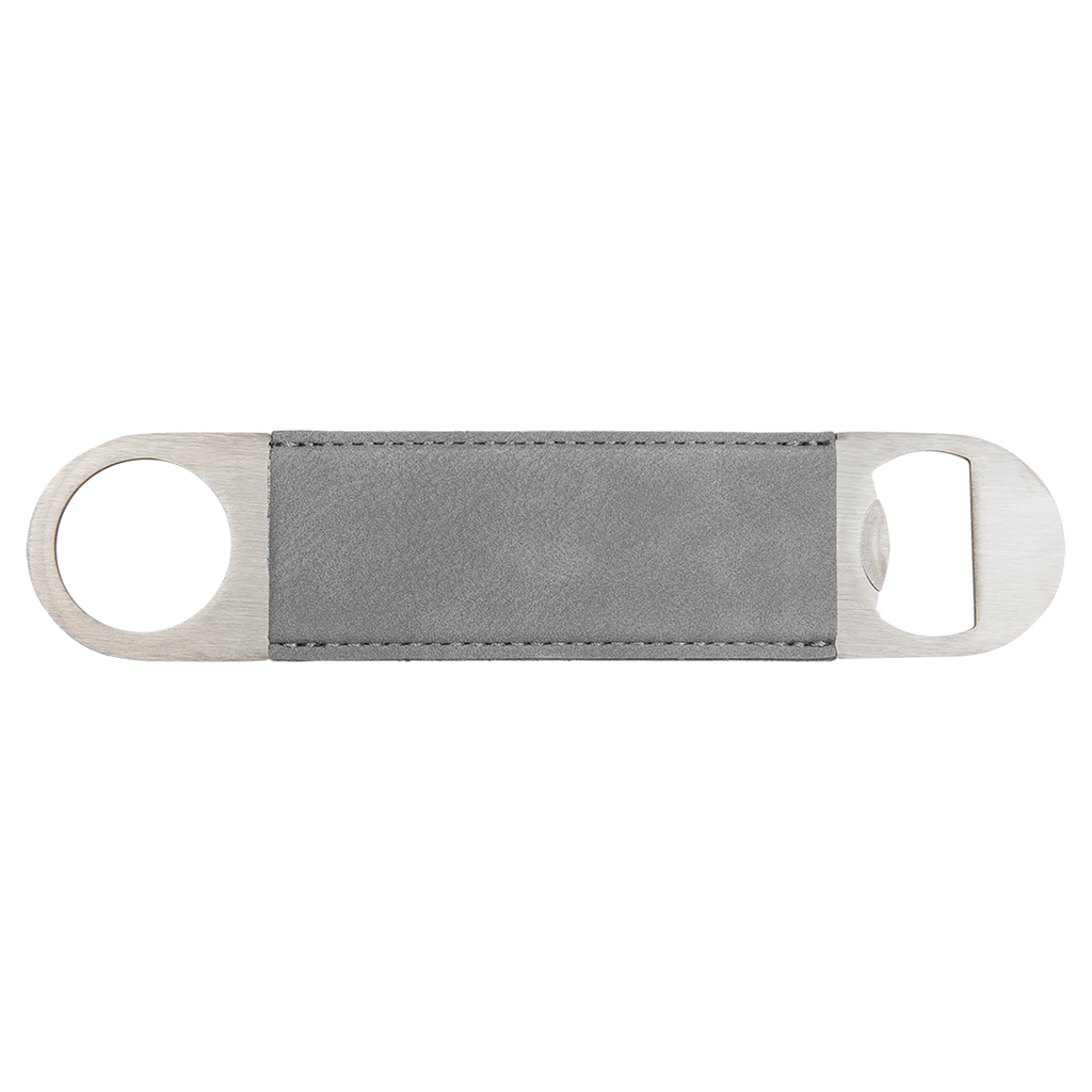 Gray Leatherette Bottle Opener blank-preview