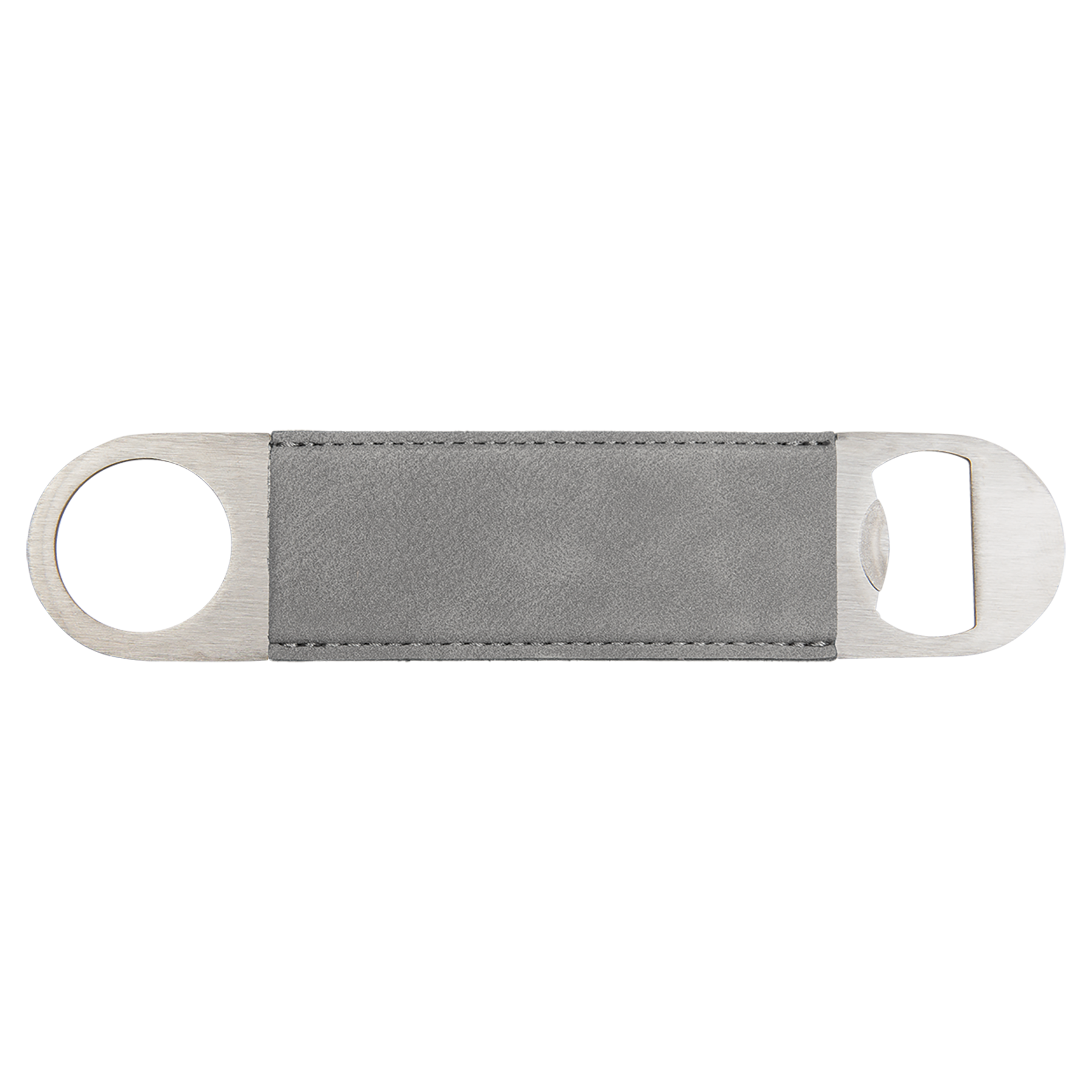 Gray Leatherette Bottle Opener blank-preview