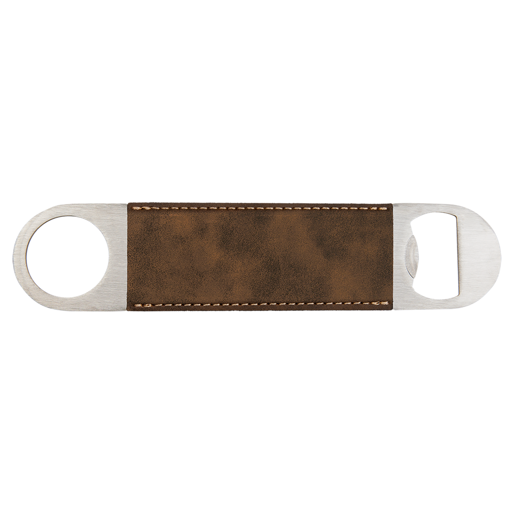 Rustic/Gold Leatherette Bottle Opener blank-preview