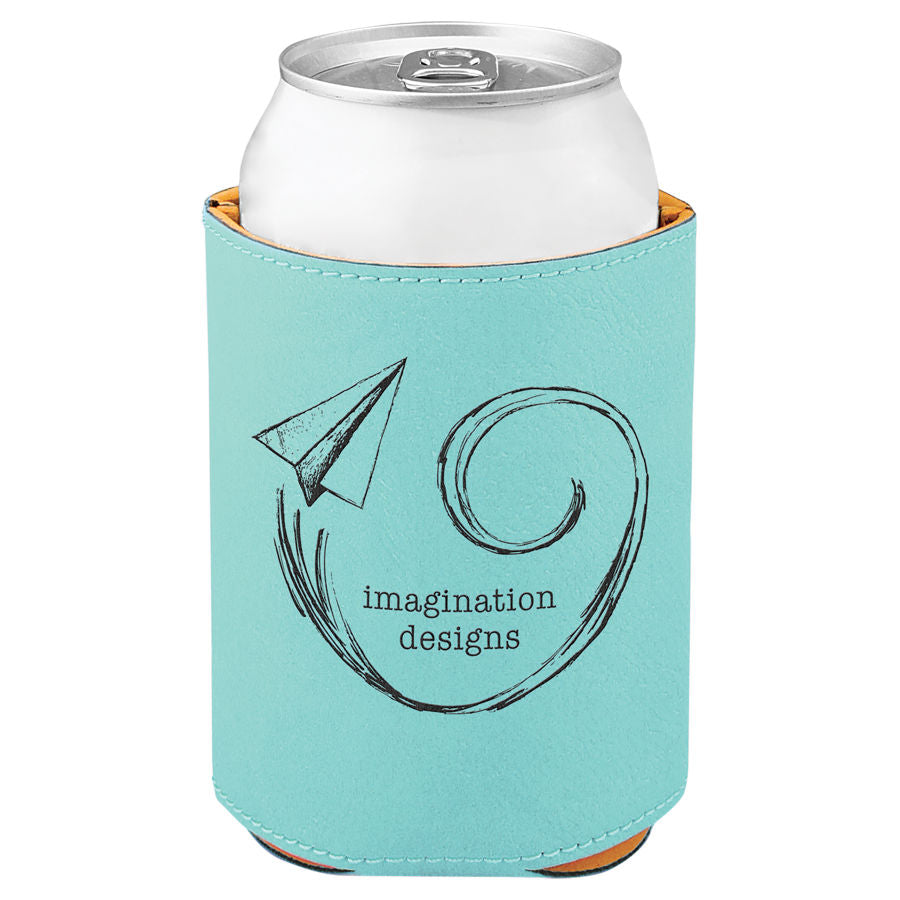 Teal Leatherette Beverage Holder