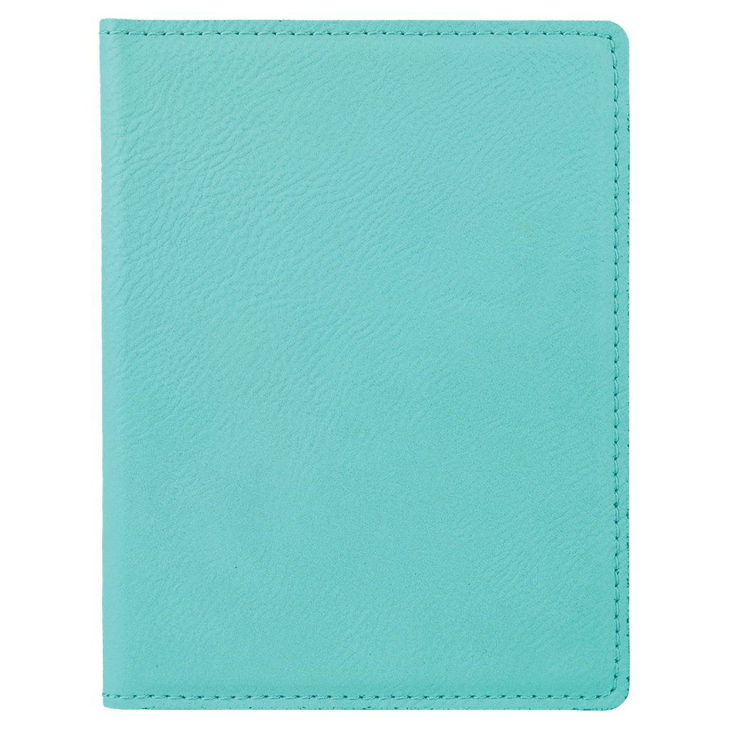 Teal Leatherette Passport Holder blank-preview