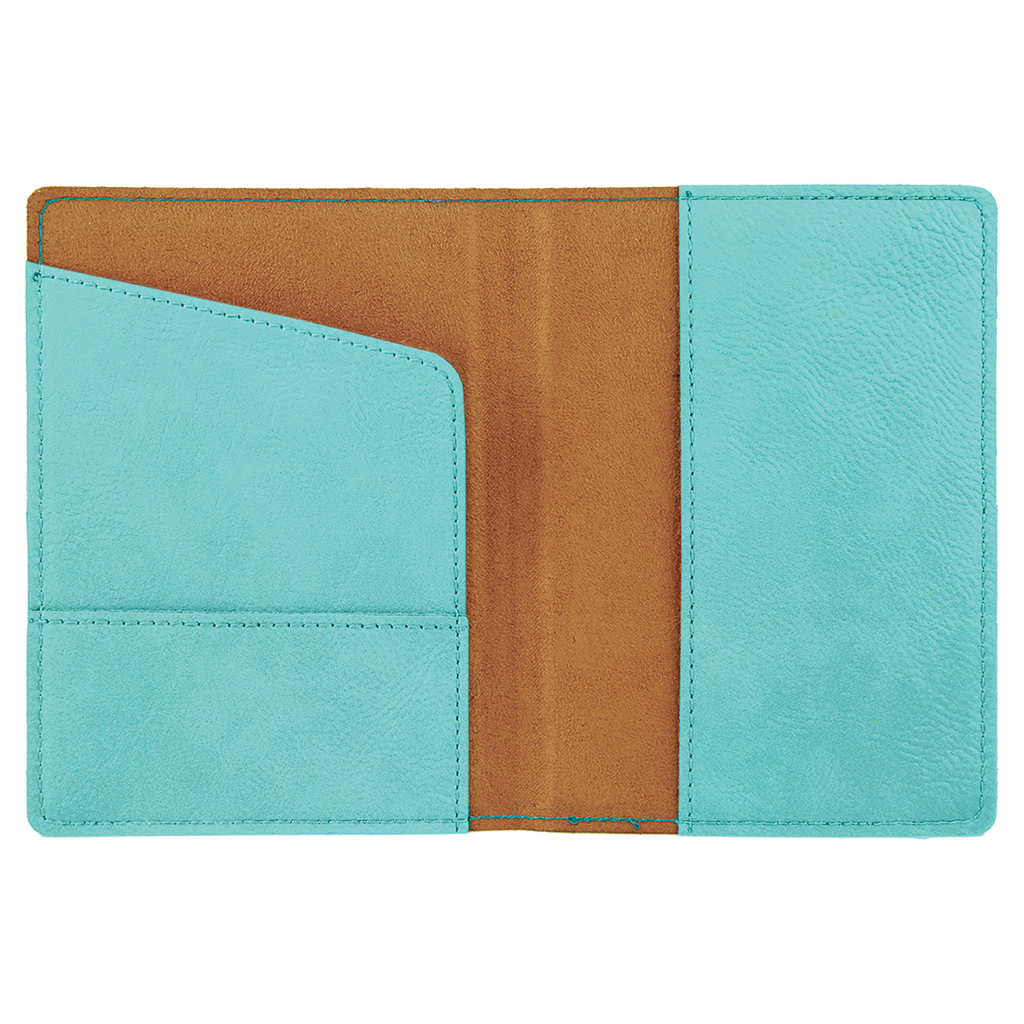 Teal Leatherette Passport Holder