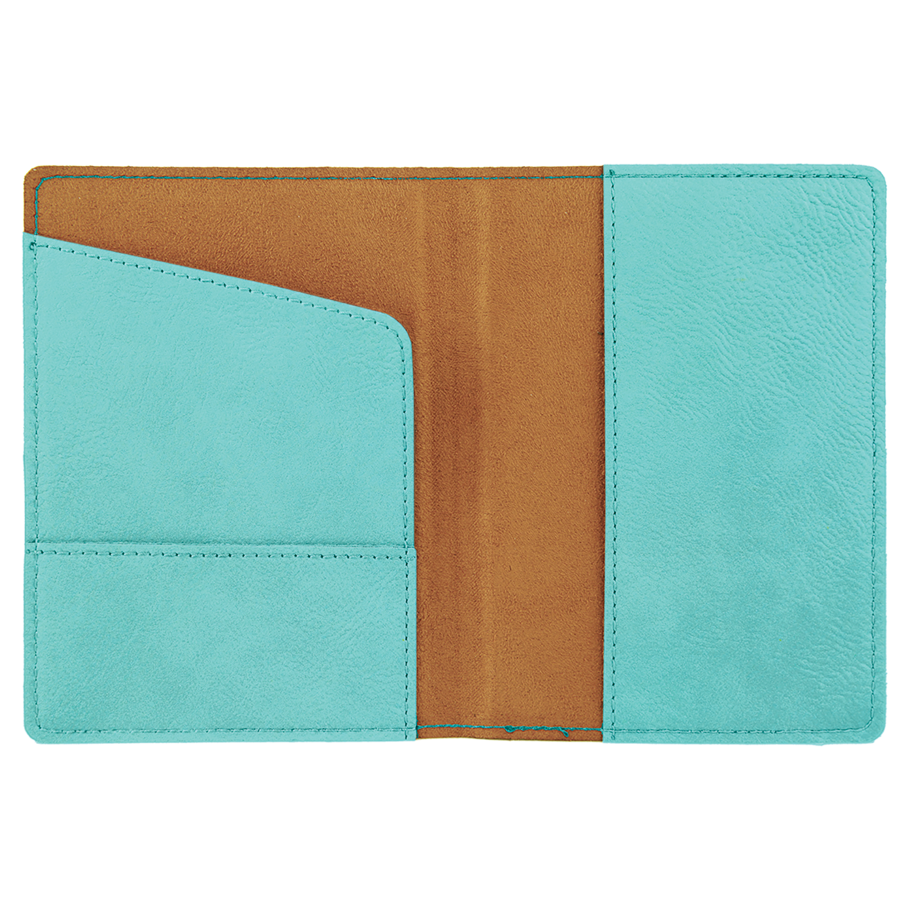 Teal Leatherette Passport Holder