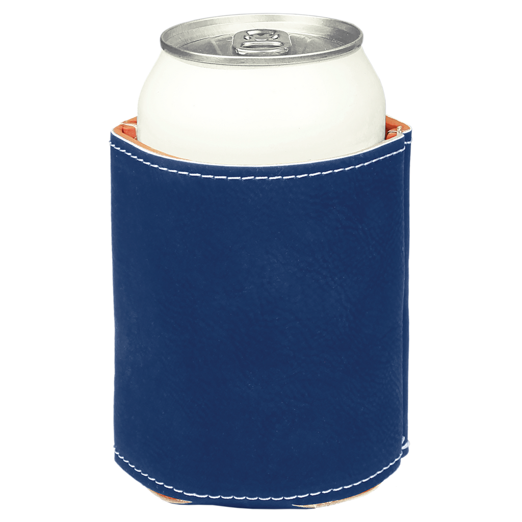Blue/Silver Leatherette Beverage Holder blank-preview