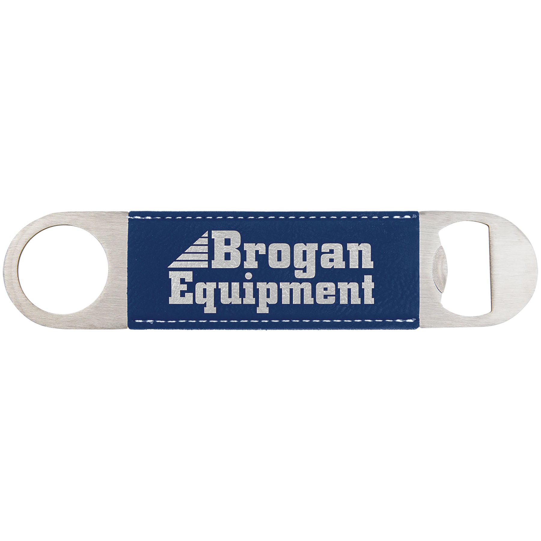 Blue/Silver Leatherette Bottle Opener