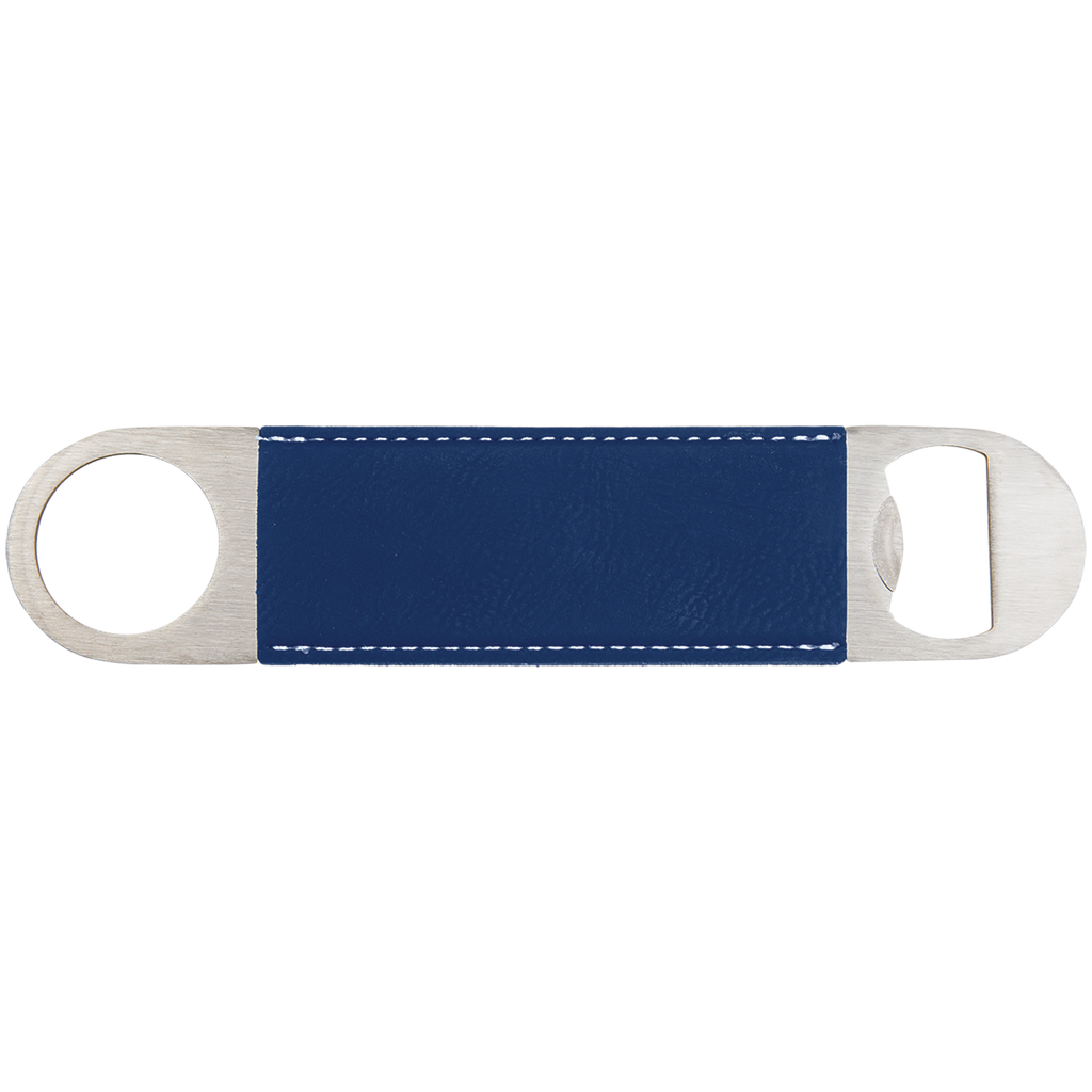 Blue/Silver Leatherette Bottle Opener blank-preview