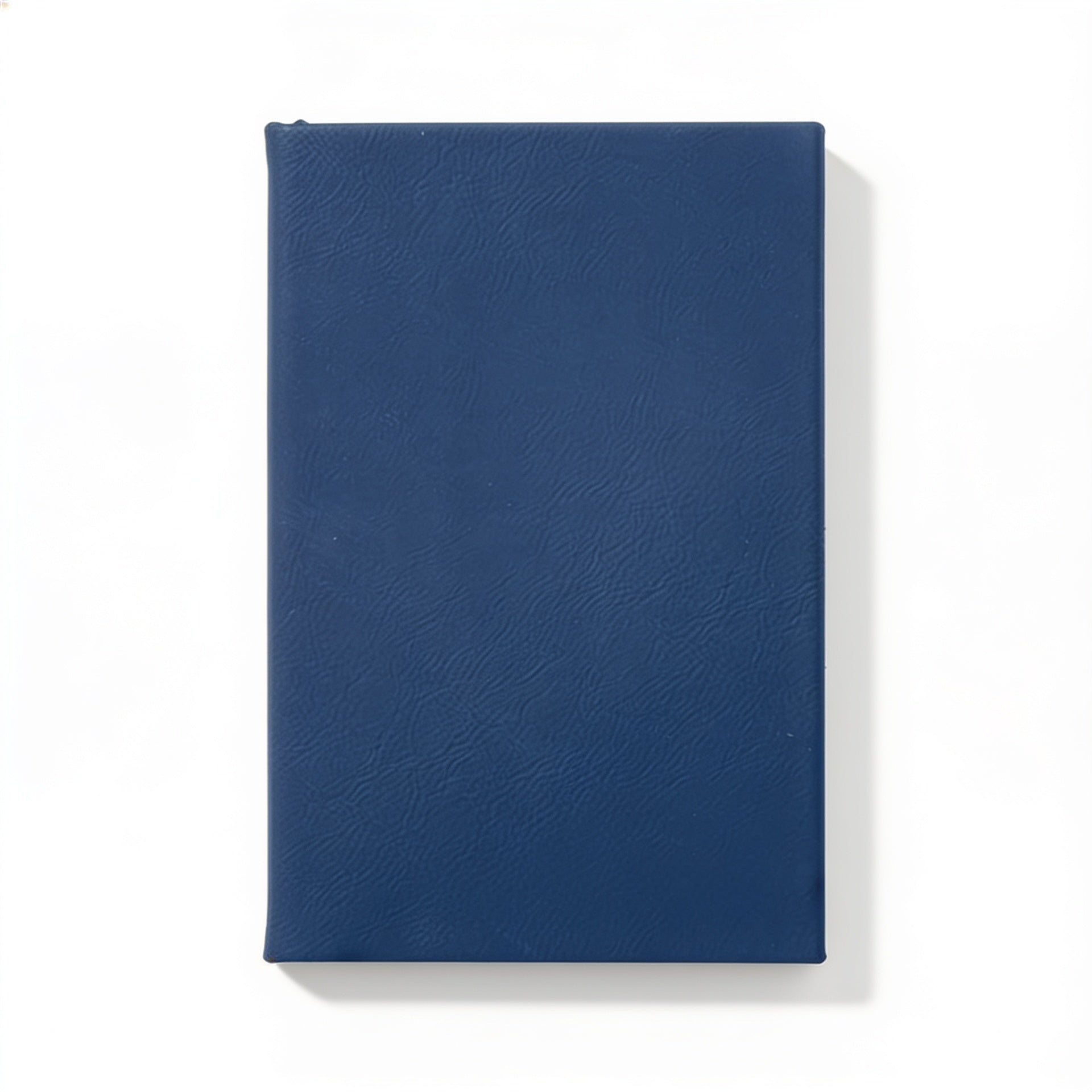 Blue/Silver Leatherette Journal blank-preview-flat