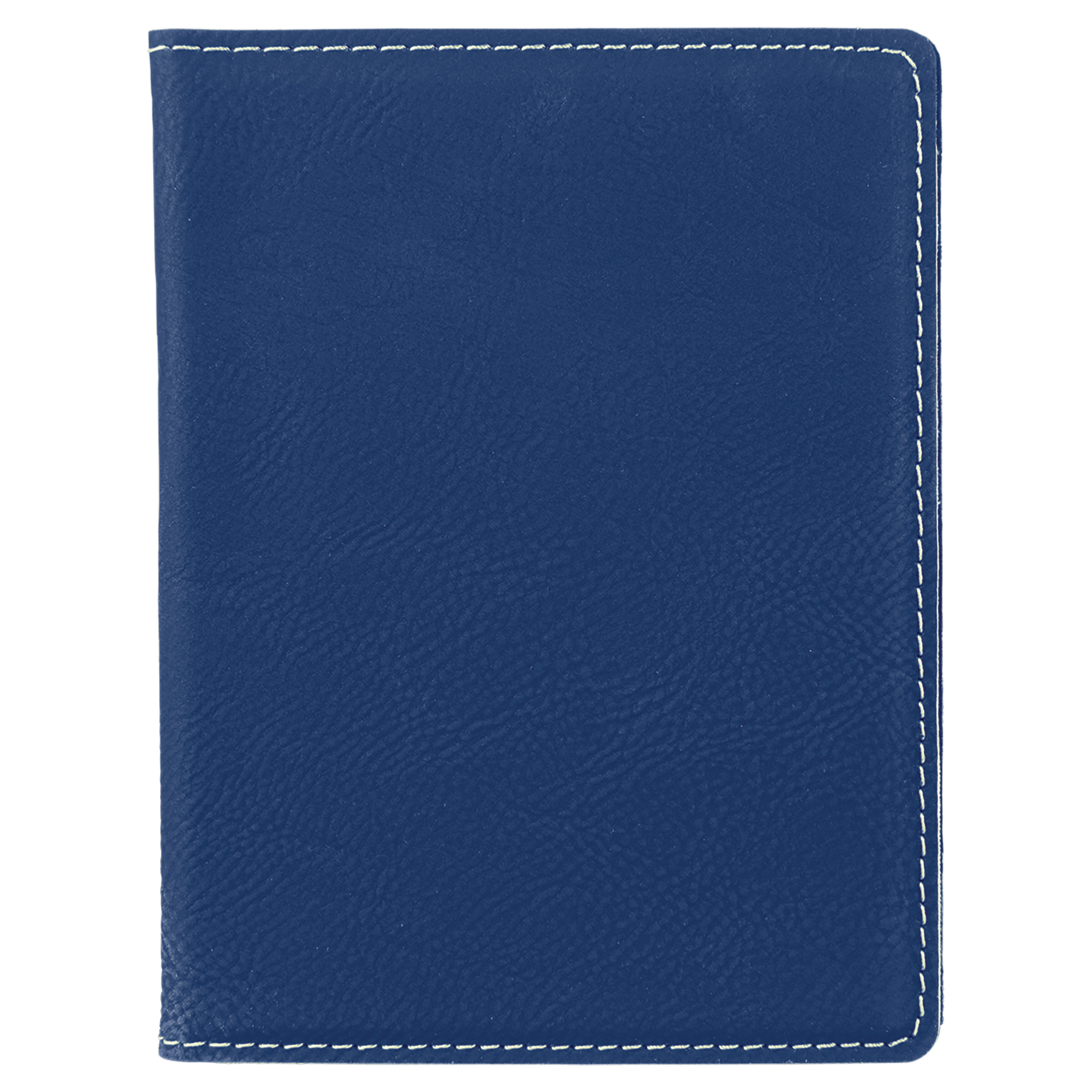 Blue/Silver Leatherette Passport Holder blank-preview
