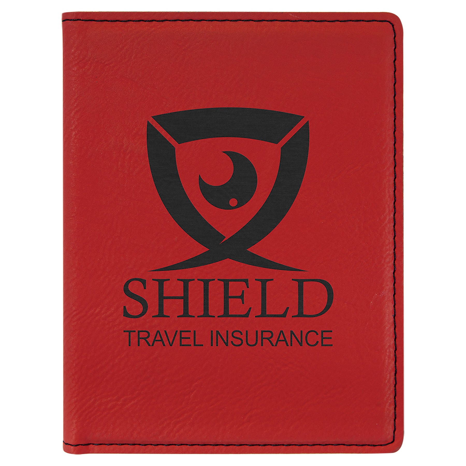 Red Leatherette Passport Holder
