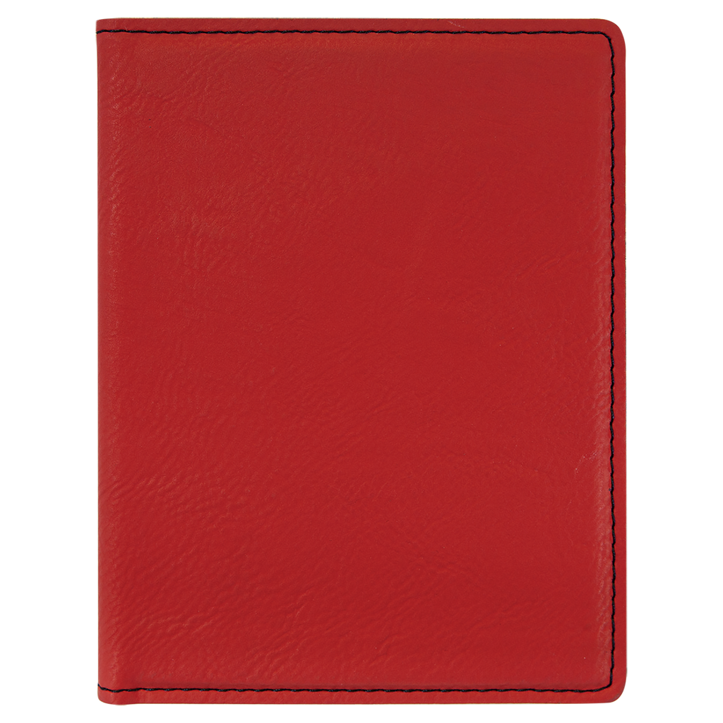 Red Leatherette Passport Holder blank-preview