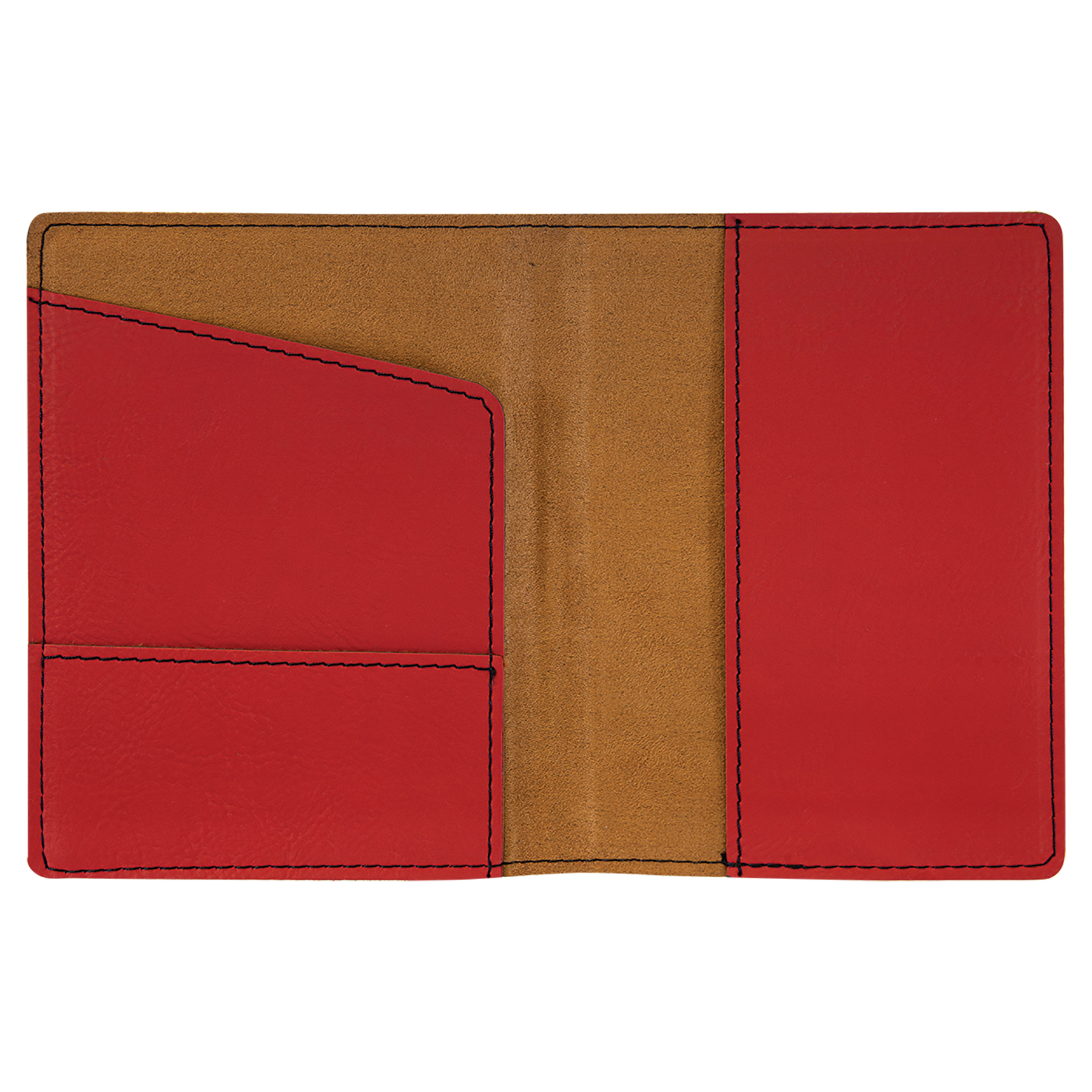 Red Leatherette Passport Holder