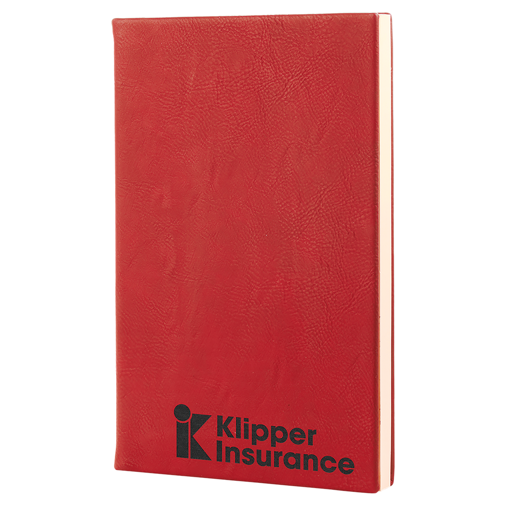 Red Leatherette Journal