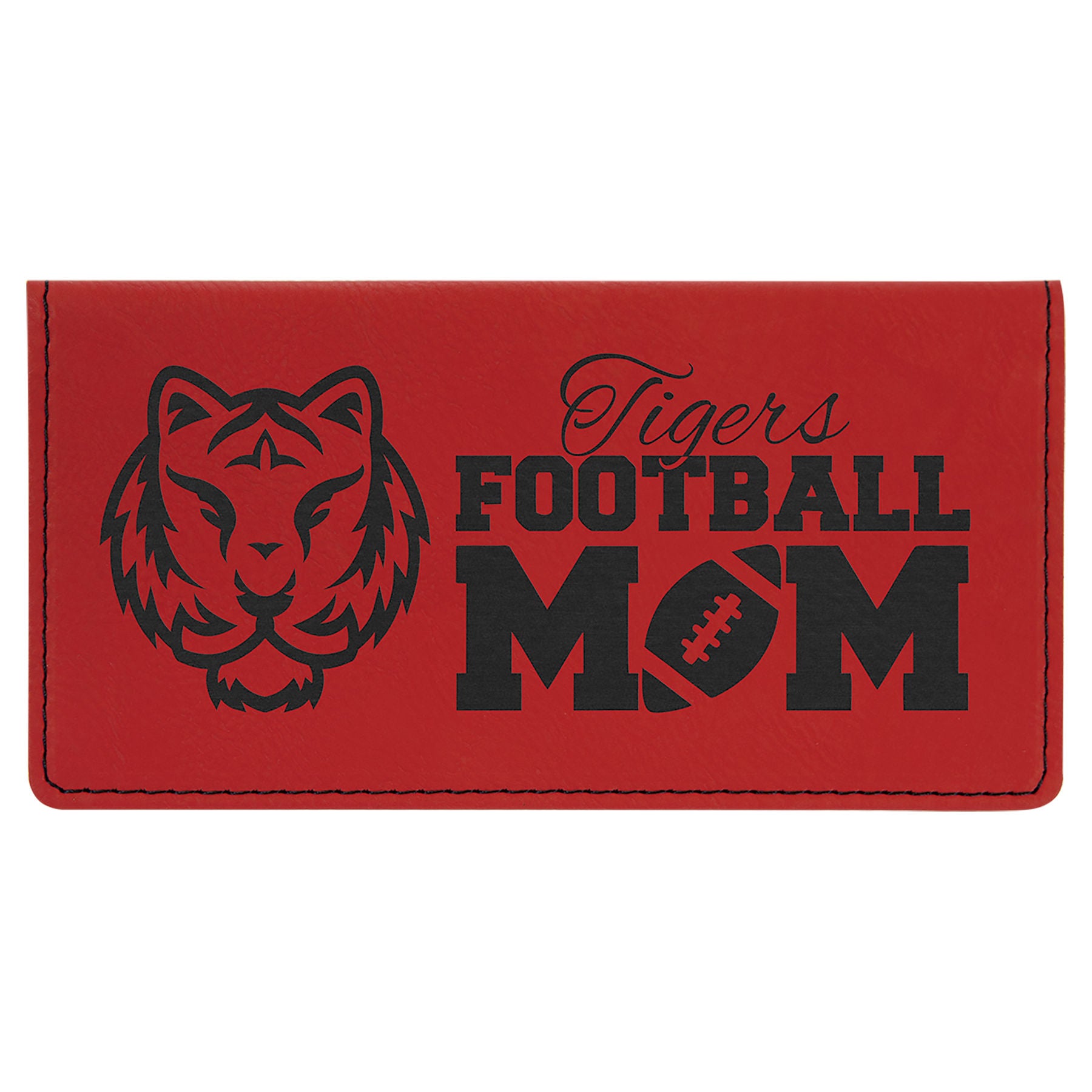 Red Leatherette Checkbook Cover