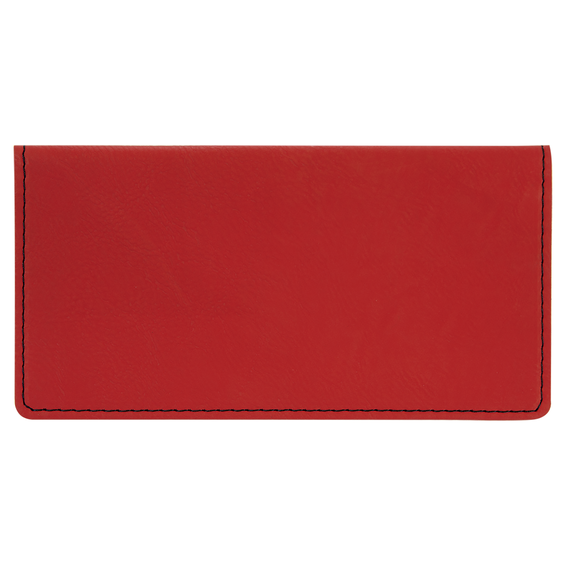 Red Leatherette Checkbook Cover blank-preview