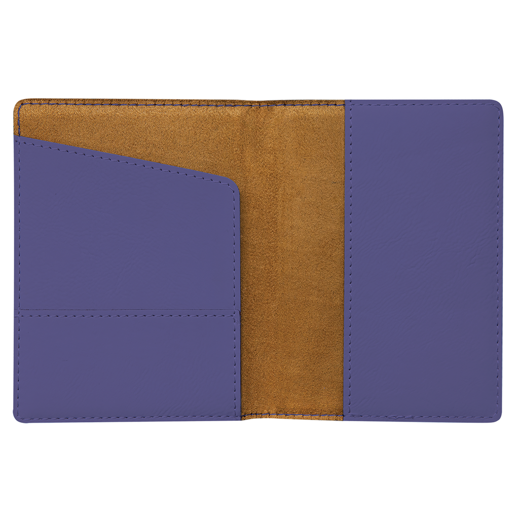 Purple Leatherette Passport Holder
