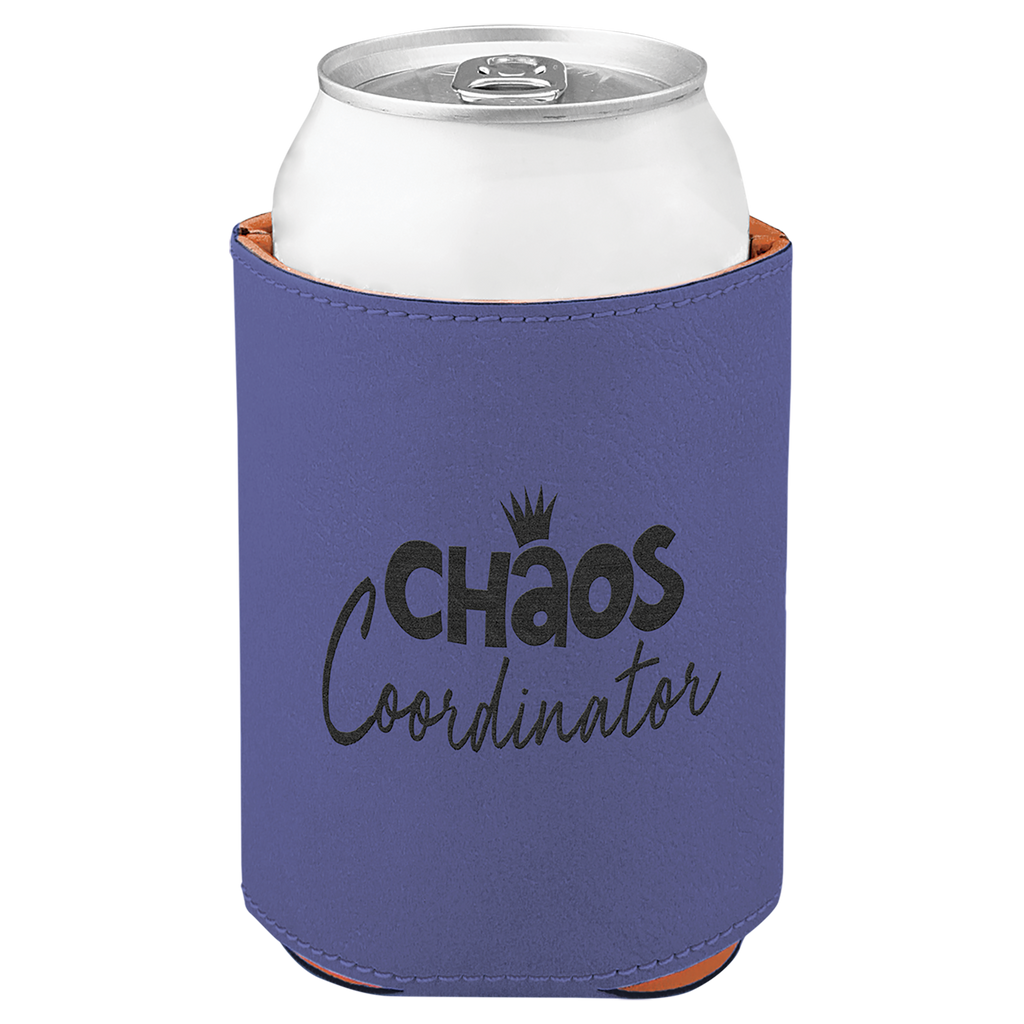 Purple Leatherette Beverage Holder