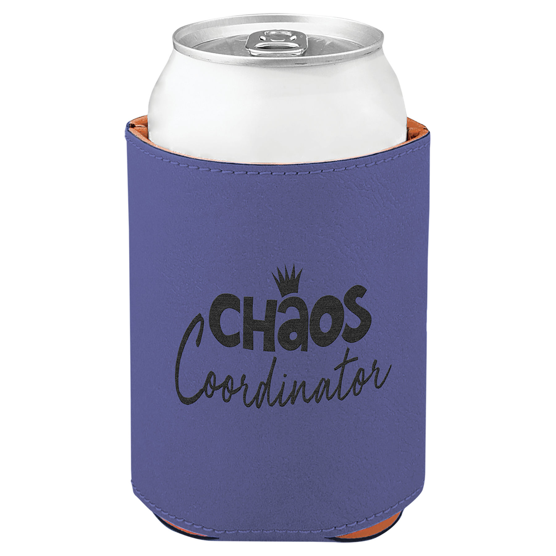 Purple Leatherette Beverage Holder