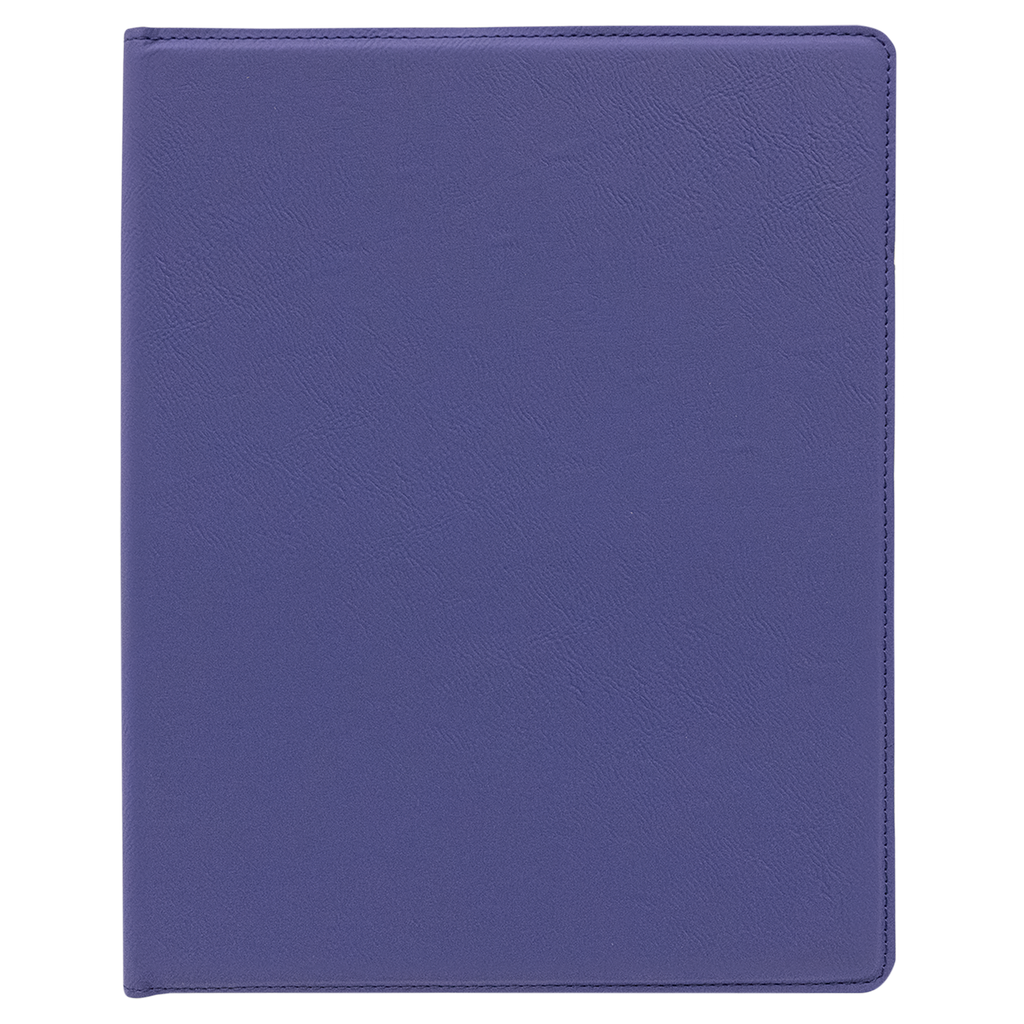 Purple Leatherette Portfolio with Notepad blank-preview