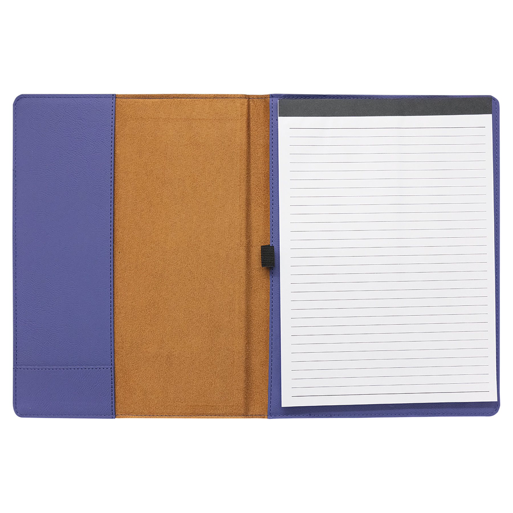 Purple Leatherette Portfolio with Notepad
