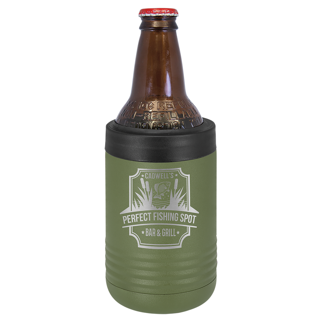 Olive Green Insulated Beverage Holder