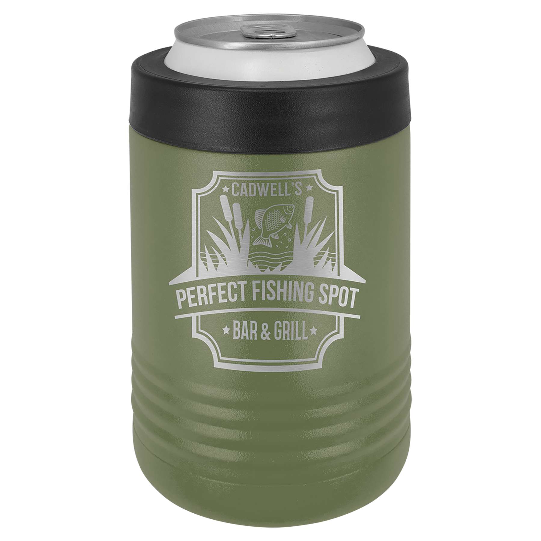 Olive Green Insulated Beverage Holder