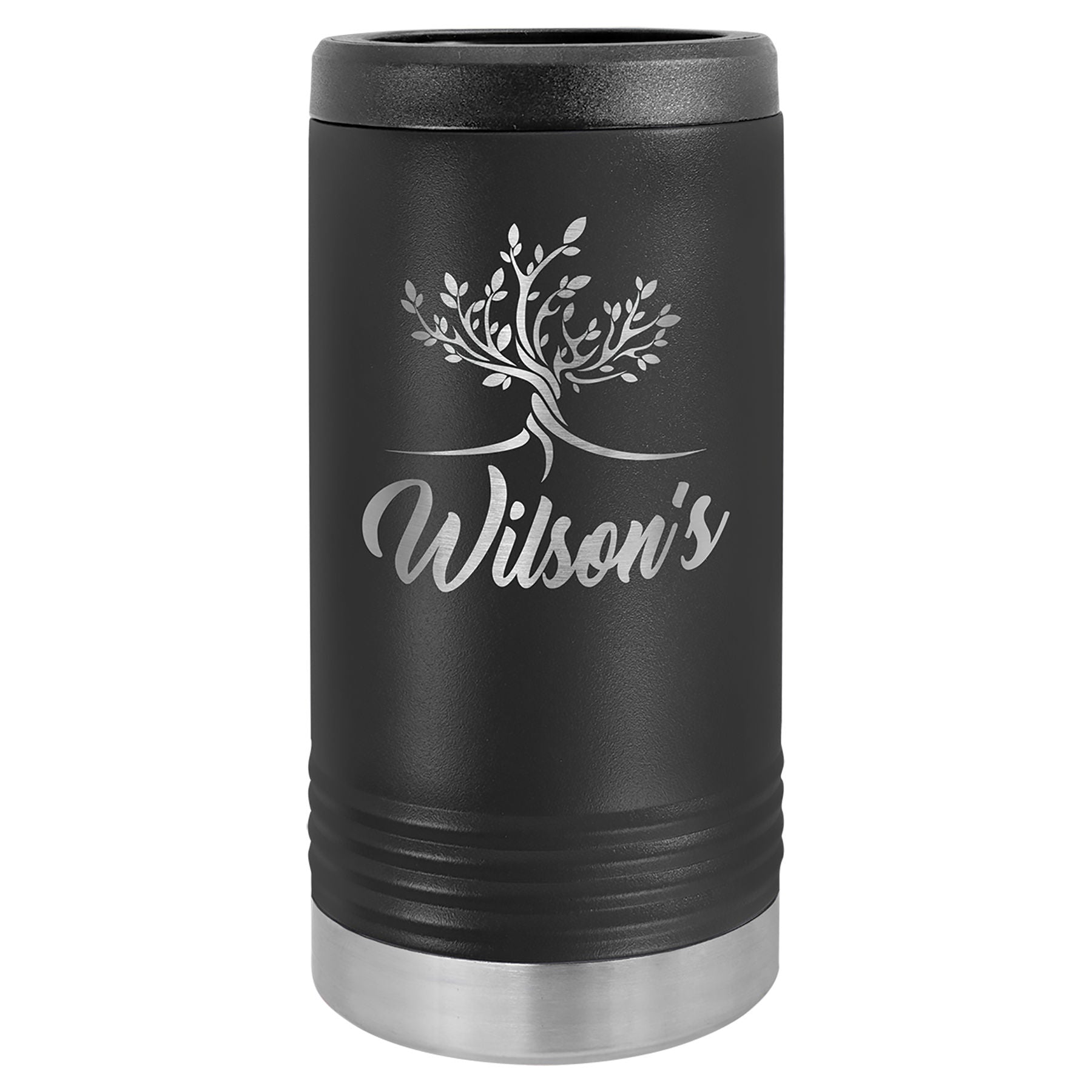 Black Insulated Slim Beverage Holder