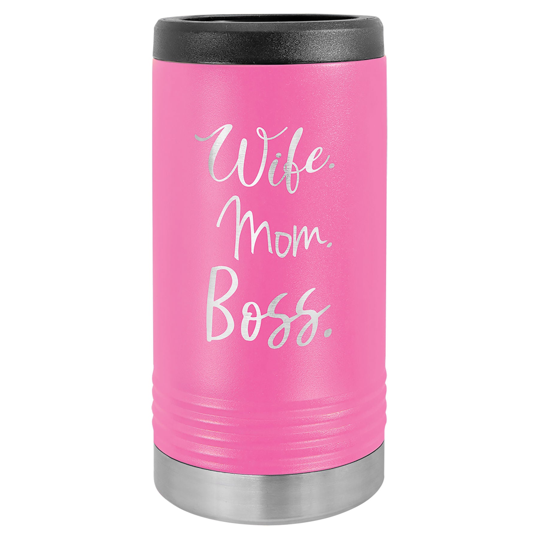 Pink Insulated Slim Beverage Holder