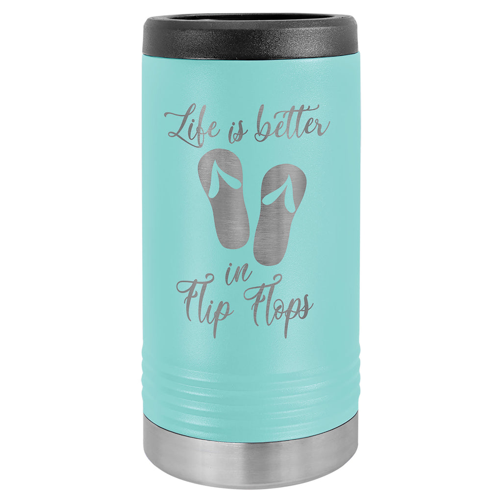 Teal Insulated Slim Beverage Holder